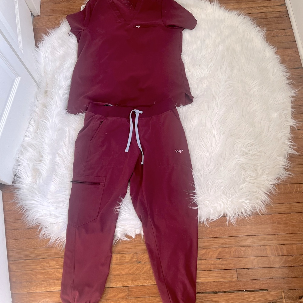 LAGO brand large top and medium joggers.